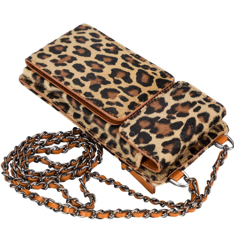 Bolso para teléfono Vittoria Universal Slim tipo bandolera de cuero 