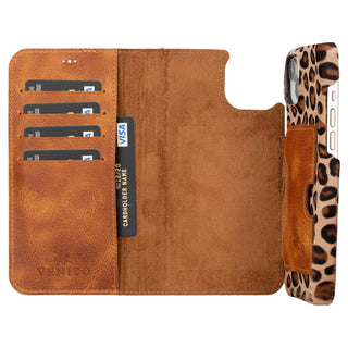 Florence RFID Blocking Leather Wallet Case for iPhone 15 Plus