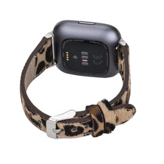 Correa de reloj delgada de cuero Messina para Fitbit Versa