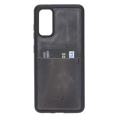 Funda tipo billetera de cuero Capri Snap On para Samsung Galaxy S20