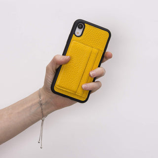 Pisa Snap On Leather Wallet Case with Stand for iPhone XR