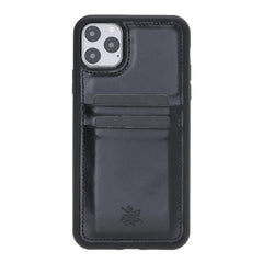 Funda tipo billetera de cuero Capri Snap On para iPhone 11 Pro Max