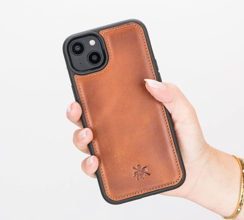 Lucca Snap On Leather Case for iPhone 14 Plus
