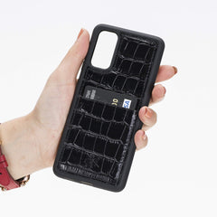 Funda tipo billetera de cuero Capri Snap On para Samsung Galaxy S20