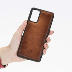 Funda de cuero Lucca Snap On para Samsung Galaxy S20 Plus