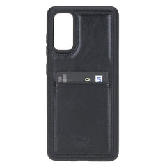 Funda tipo billetera de cuero Capri Snap On para Samsung Galaxy S20