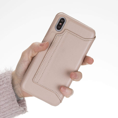 Venice RFID Blocking Leather Wallet Stand Case for iPhone XS Max