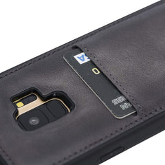 Funda tipo billetera de cuero Cosa Snap On para Samsung Galaxy S9