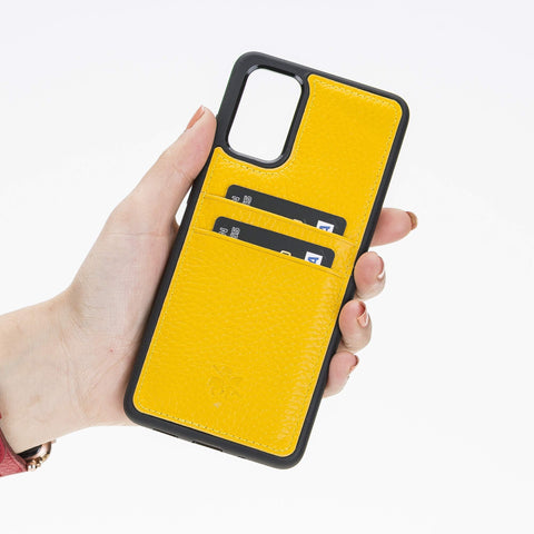 Funda tipo billetera de cuero Capri Snap On para Samsung Galaxy S20 Plus