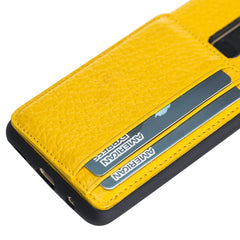 Funda tipo billetera de cuero Pisa Snap On con soporte para Samsung Galaxy S9
