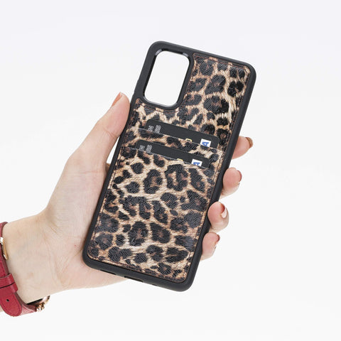 Funda tipo billetera de cuero Capri Snap On para Samsung Galaxy S20 Plus