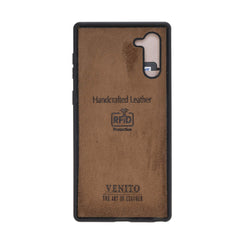 Verona - Funda tipo cartera delgada de piel con bloqueo RFID para Samsung Galaxy Note 10