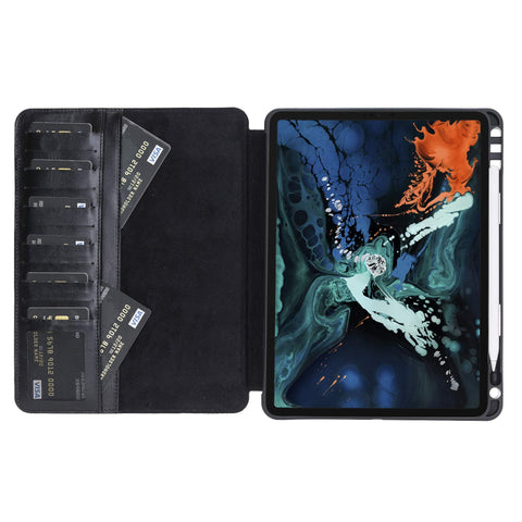 Funda tipo billetera de cuero Parma para iPad Pro 11 2018