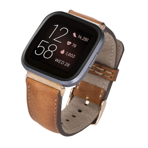 Tuscany Leather Watch Band for Fitbit Versa