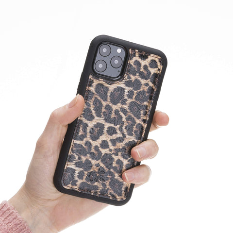 Funda de cuero Lucca Snap On para iPhone 11 Pro