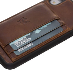 Pisa Snap On Leather Wallet Case with Stand for iPhone XR