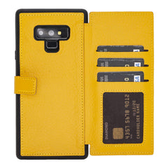 Verona - Funda tipo cartera delgada de piel con bloqueo RFID para Samsung Galaxy Note 9