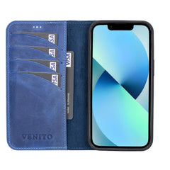 Funda tipo billetera de cuero desmontable con bloqueo RFID Ravenna para iPhone 13 Pro