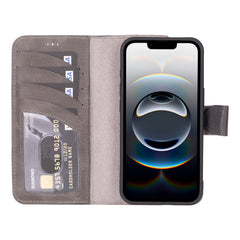 Ravenna RFID Blocking Detachable Leather Wallet Case for iPhone 17e