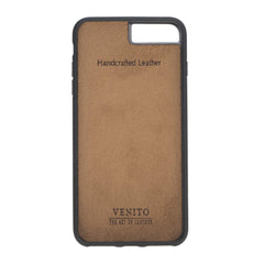 Funda tipo billetera de cuero Capri Snap On para iPhone 7 Plus