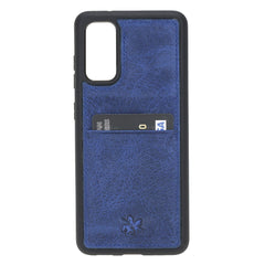 Funda tipo billetera de cuero Capri Snap On para Samsung Galaxy S20