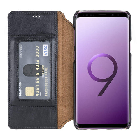 Venice RFID Blocking Leather Wallet Stand Case for Samsung Galaxy S9 Plus