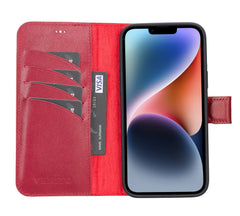 Funda tipo billetera de cuero desmontable con bloqueo RFID Ravenna para iPhone 14 Plus