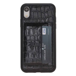 Pisa Snap On Leather Wallet Case with Stand for iPhone XR