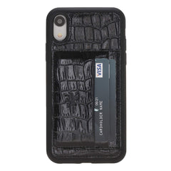 Pisa Snap On Leather Wallet Case with Stand for iPhone XR