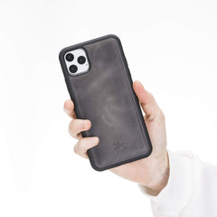 Lucca Snap On Leather Case for iPhone 11 Pro Max