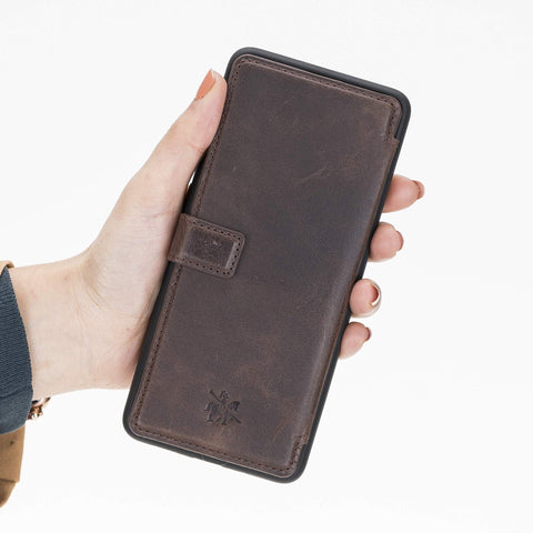 Verona RFID Blocking Leather Slim Wallet Case for Samsung Galaxy S20 Plus
