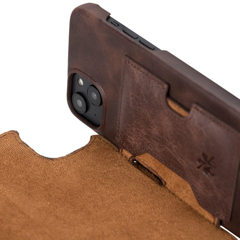 Florence RFID Blocking Leather Wallet Case for iPhone 14 Plus
