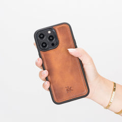 Lucca Snap On Leather Case for iPhone 14 Pro Max