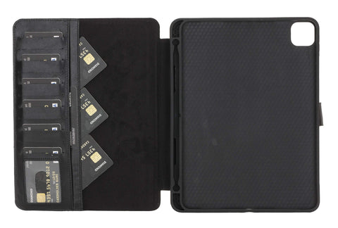 Funda tipo billetera de cuero Parma para iPad Pro 11 2020 (2.a generación)/ 2021 (3.a generación)/ 2022 (4.a generación)
