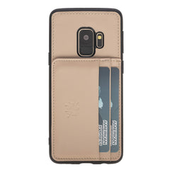 Funda tipo billetera de cuero Pisa Snap On con soporte para Samsung Galaxy S9