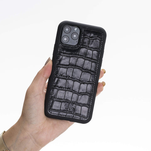 Funda de cuero Lucca Snap On para iPhone 11 Pro