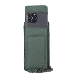 Bolso para teléfono Vittoria Universal Slim tipo bandolera de cuero 
