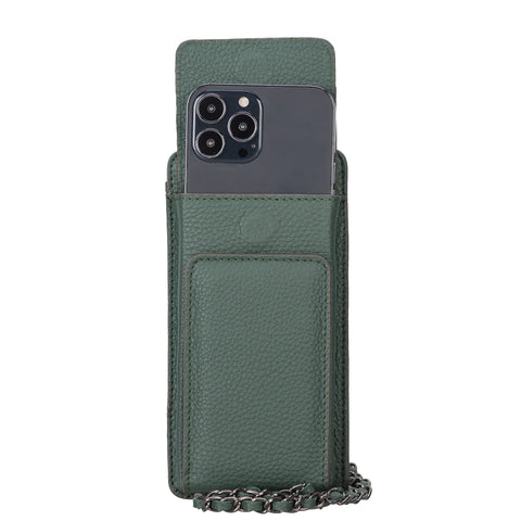 Bolso para teléfono Vittoria Universal Slim tipo bandolera de cuero 