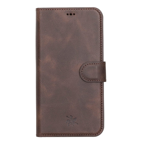 Funda tipo billetera de cuero con bloqueo RFID Florence para iPhone 14 Pro
