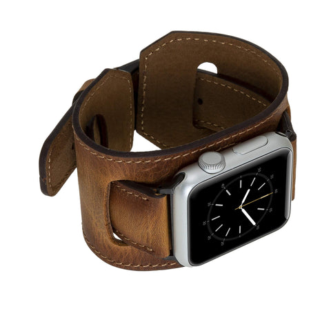 Ancona Leather Cuff Band Strap for Apple Watch
