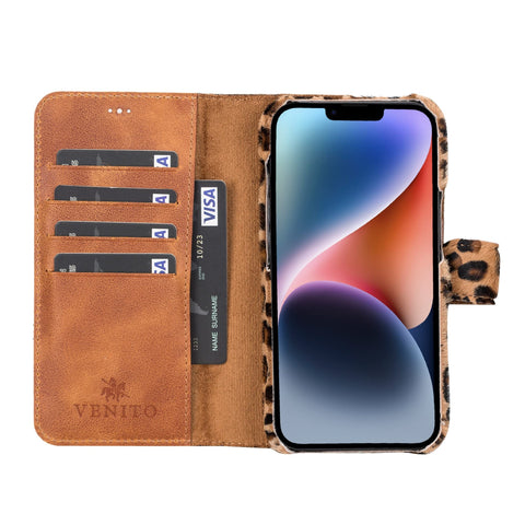 Florence RFID Blocking Leather Wallet Case for iPhone 14 Plus