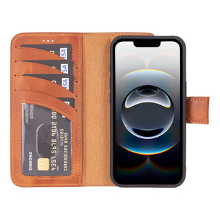 Ravenna RFID Blocking Detachable Leather Wallet Case for iPhone 16e