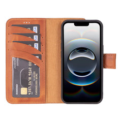 Ravenna RFID Blocking Detachable Leather Wallet Case for iPhone 17e