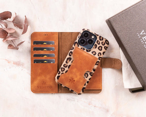 Florence RFID Blocking Leather Wallet Case for iPhone 14 Pro Max