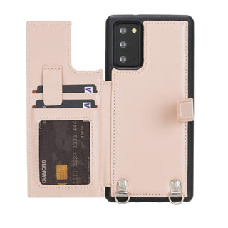 Fermo Funda de cuero para teléfono con billetera cruzada para Galaxy Note 20