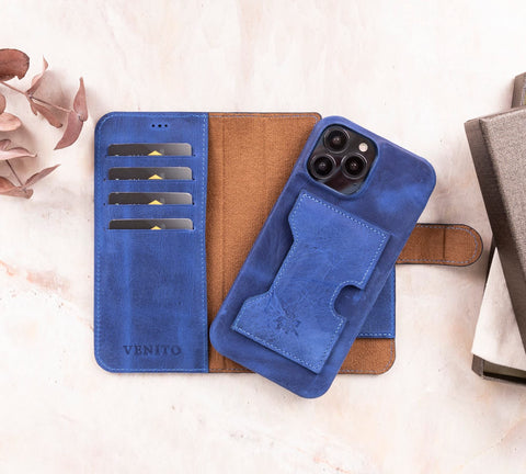 Florence RFID Blocking Leather Wallet Case for iPhone 14 Pro Max