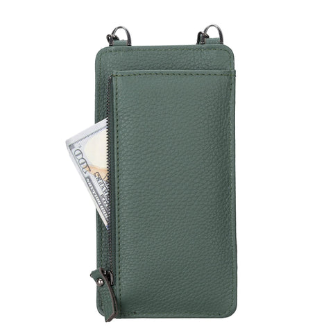 Bolso para teléfono Vittoria Universal Slim tipo bandolera de cuero 