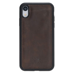 Funda de cuero Lucca Snap On para iPhone XR