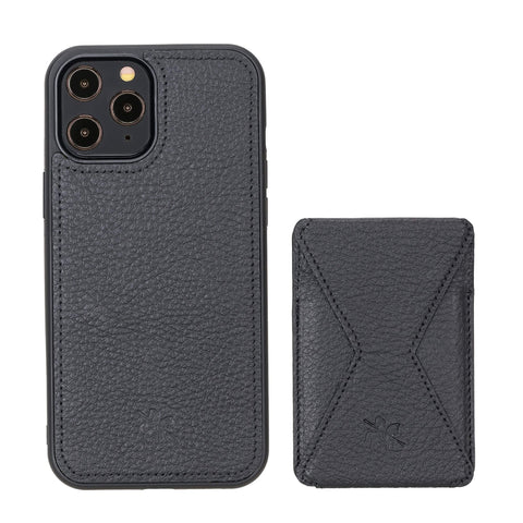 Messa RFID Blocking Leather Case for iPhone 12 Pro Max with a Detachable Wallet