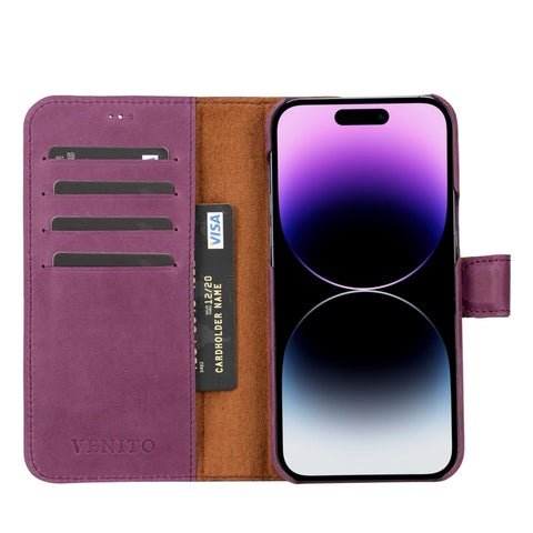 Florence RFID Blocking Leather Wallet Case for iPhone 14 Pro Max